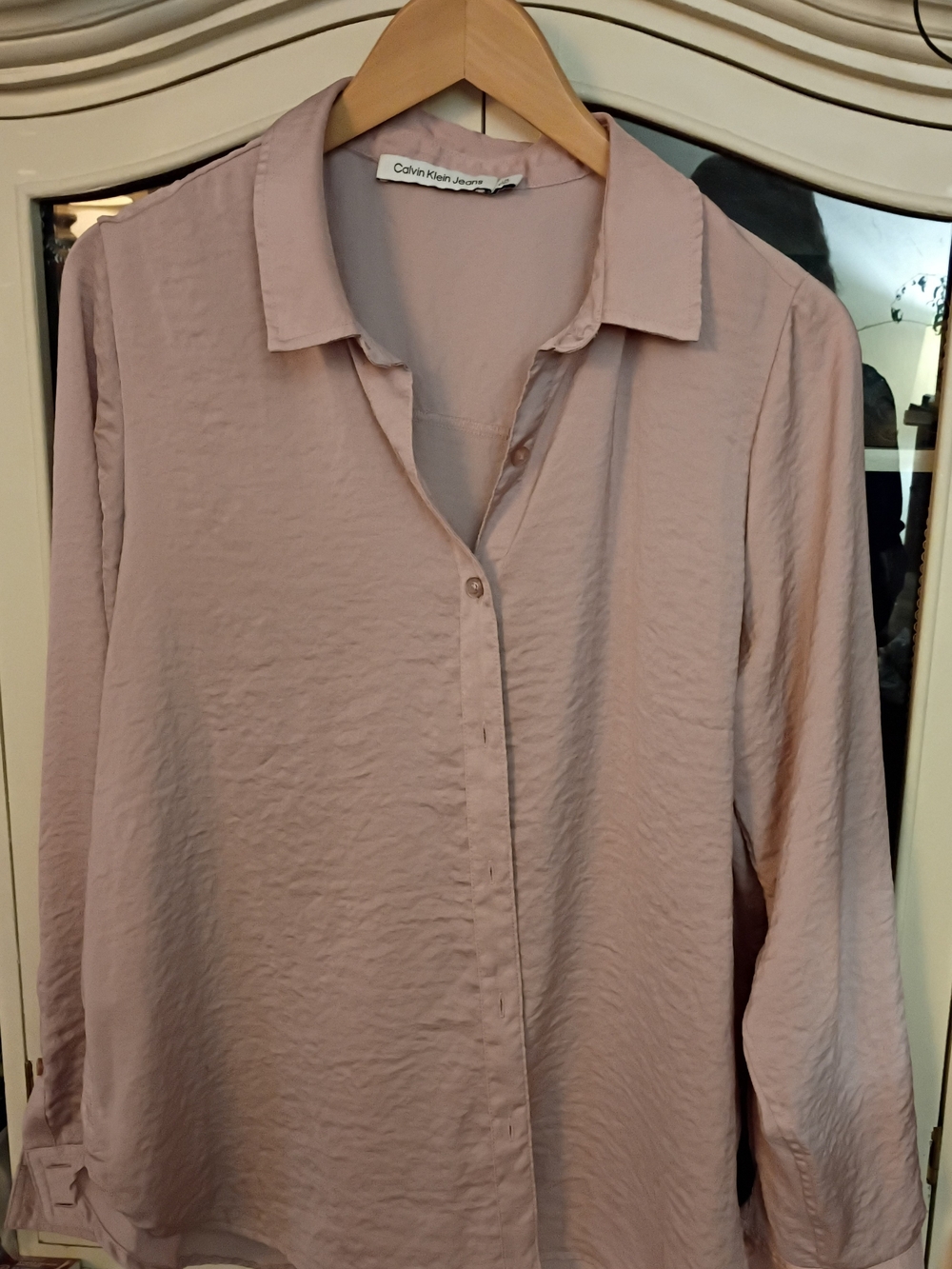 Calvin Klein Jeans Light Dusty Rose Button-Down Shirt